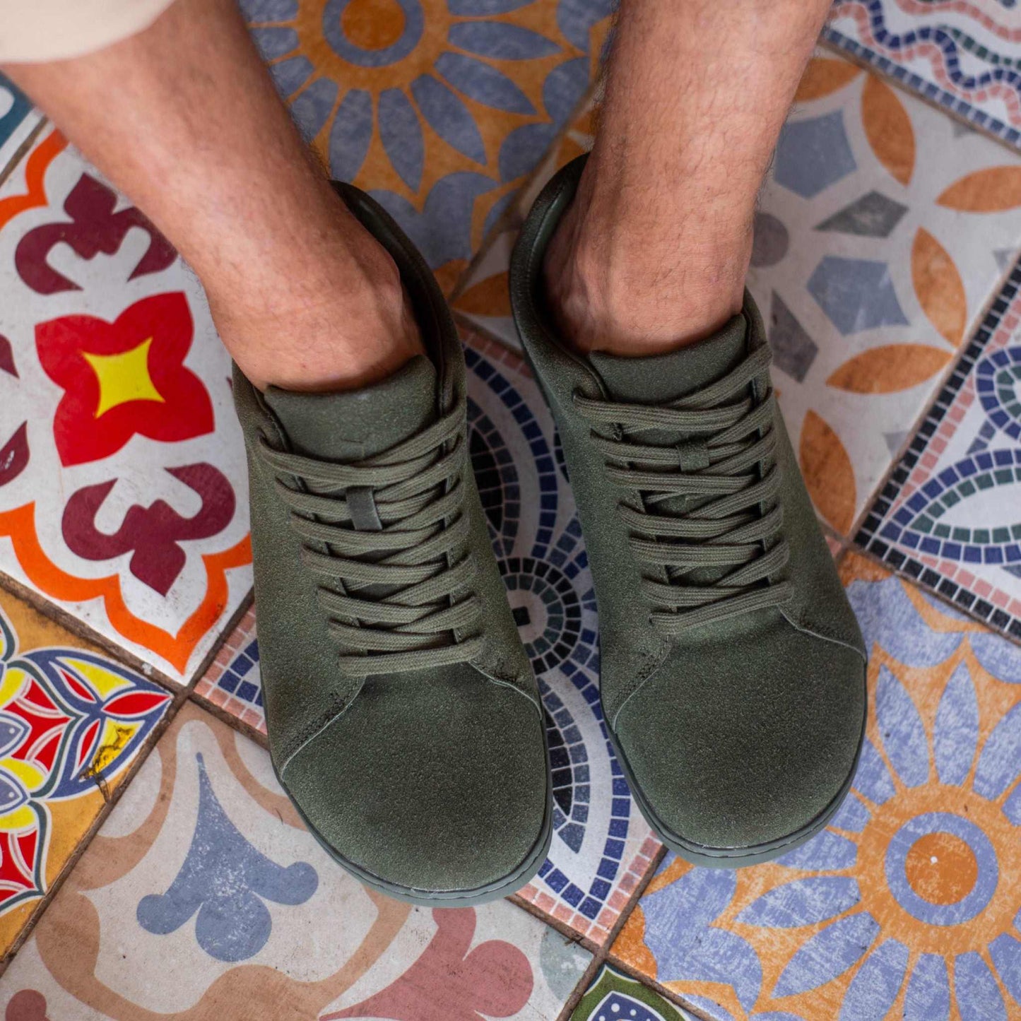 Bareshoes Casual Suede - Moss Green